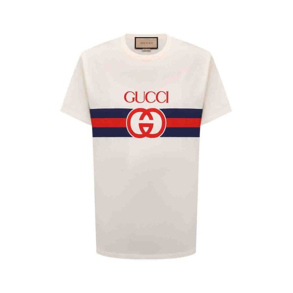 Gucci – Interlocking GG Logo Cotton T-Shirt