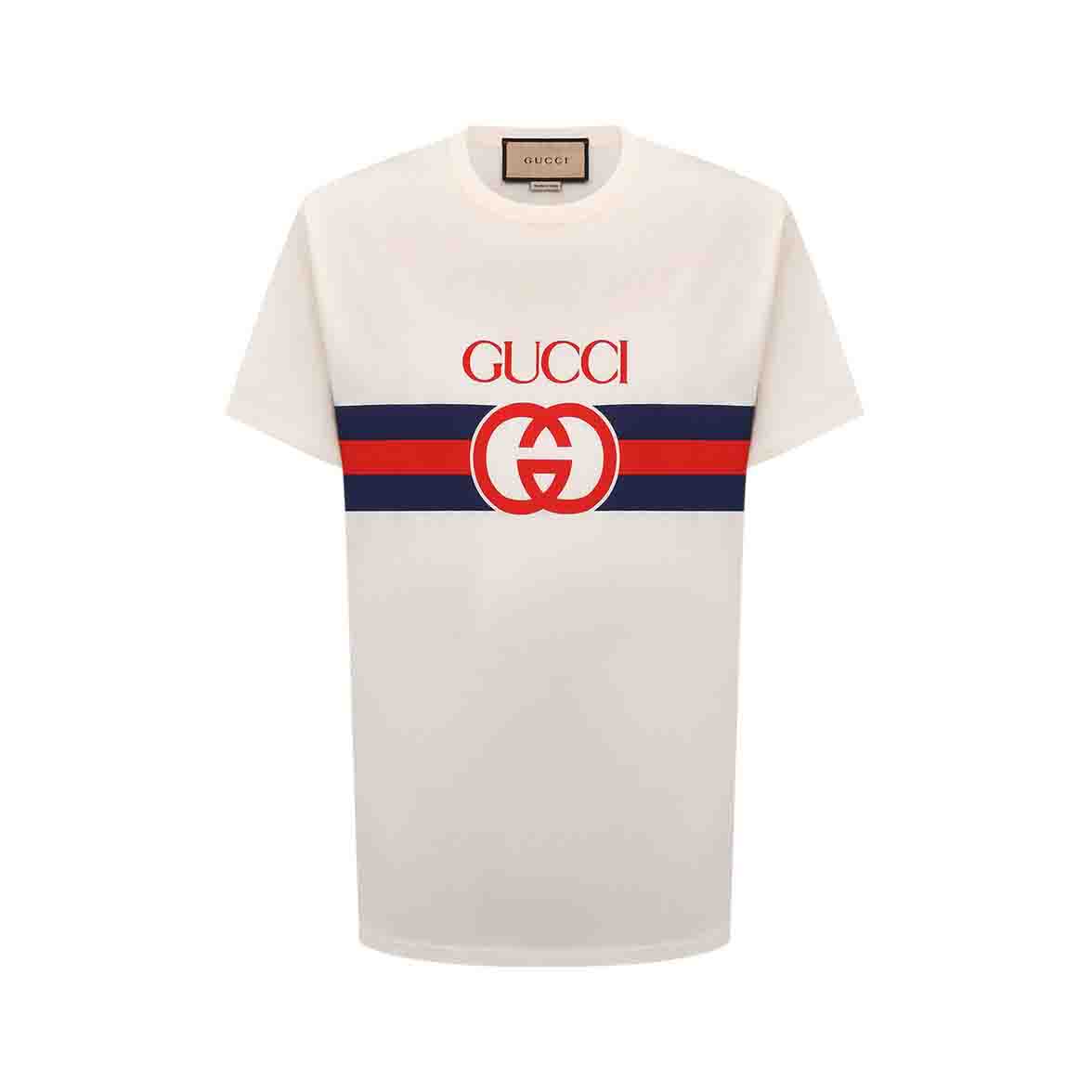Gucci – Interlocking GG Logo Cotton T-Shirt