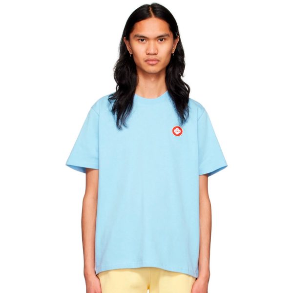 Casablanca - Blue Organic Cotton T-Shirt
