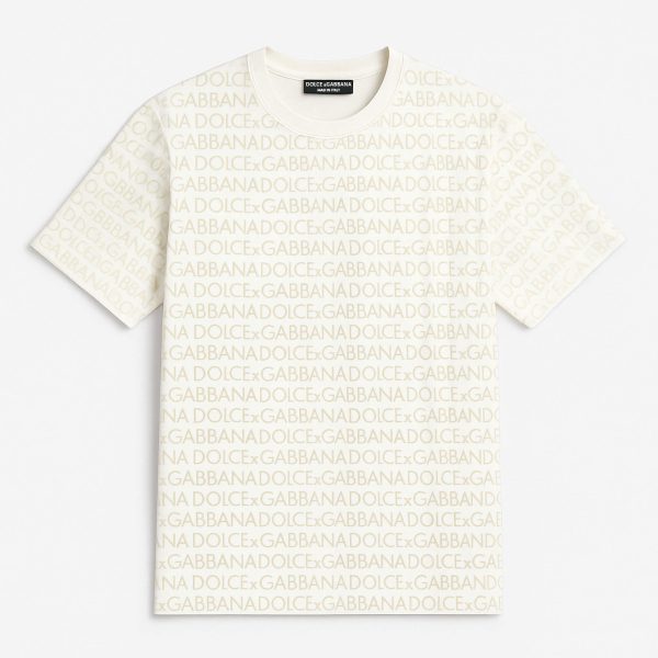 Dolce & Gabbana – White Embossed T-Shirts