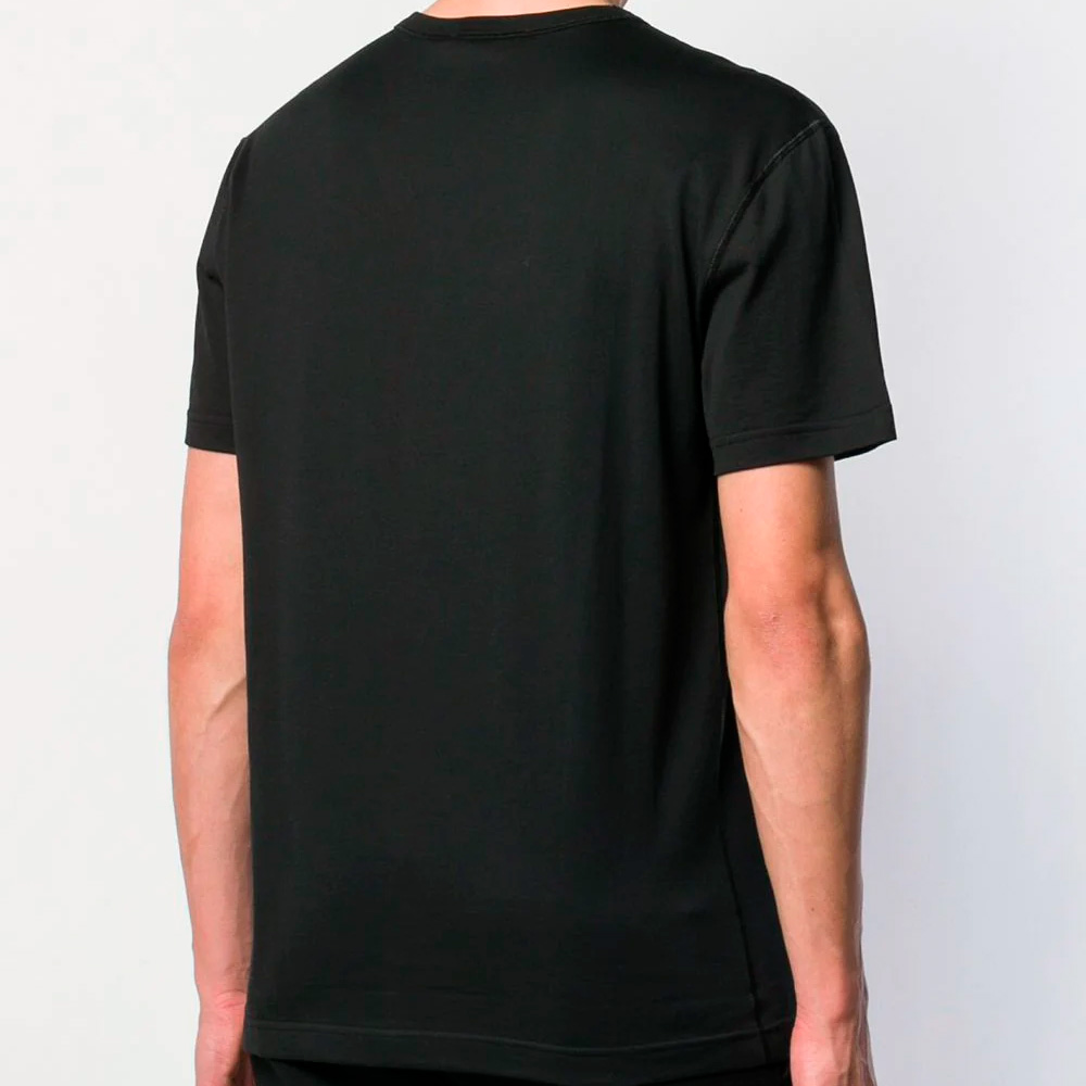 Second image of Dolce & Gabbana - V-neck Cotton T-shirt