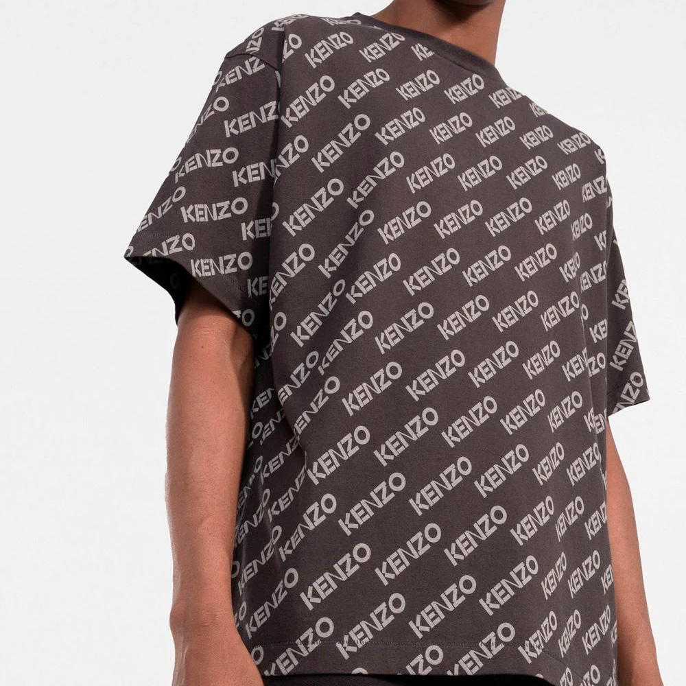 Second image of Kenzo - Logo print all over cotton T-shirt